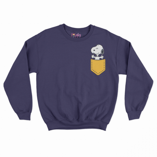 Puppy Pocket Printed Boy's Sweatshirt