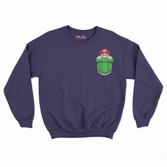 Mario Pocket Printed Boy's Sweatshirt