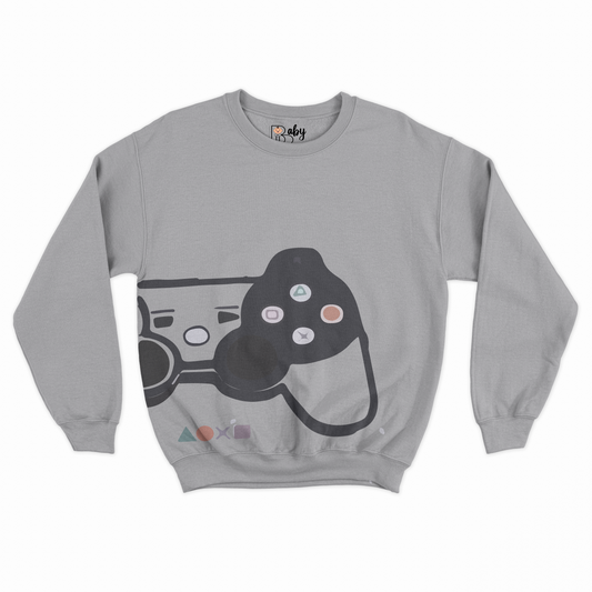 Gaming Remote Pocket Printed Boy's Sweatshirt