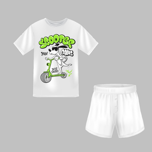 Scooter Gang Printed Half Sleeve T-Shirt & Short Set