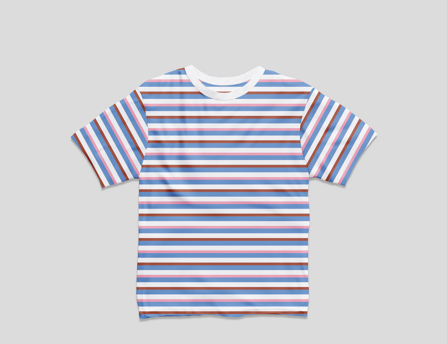 Blue Stripe Half Sleeve T-Shirt & Short Set