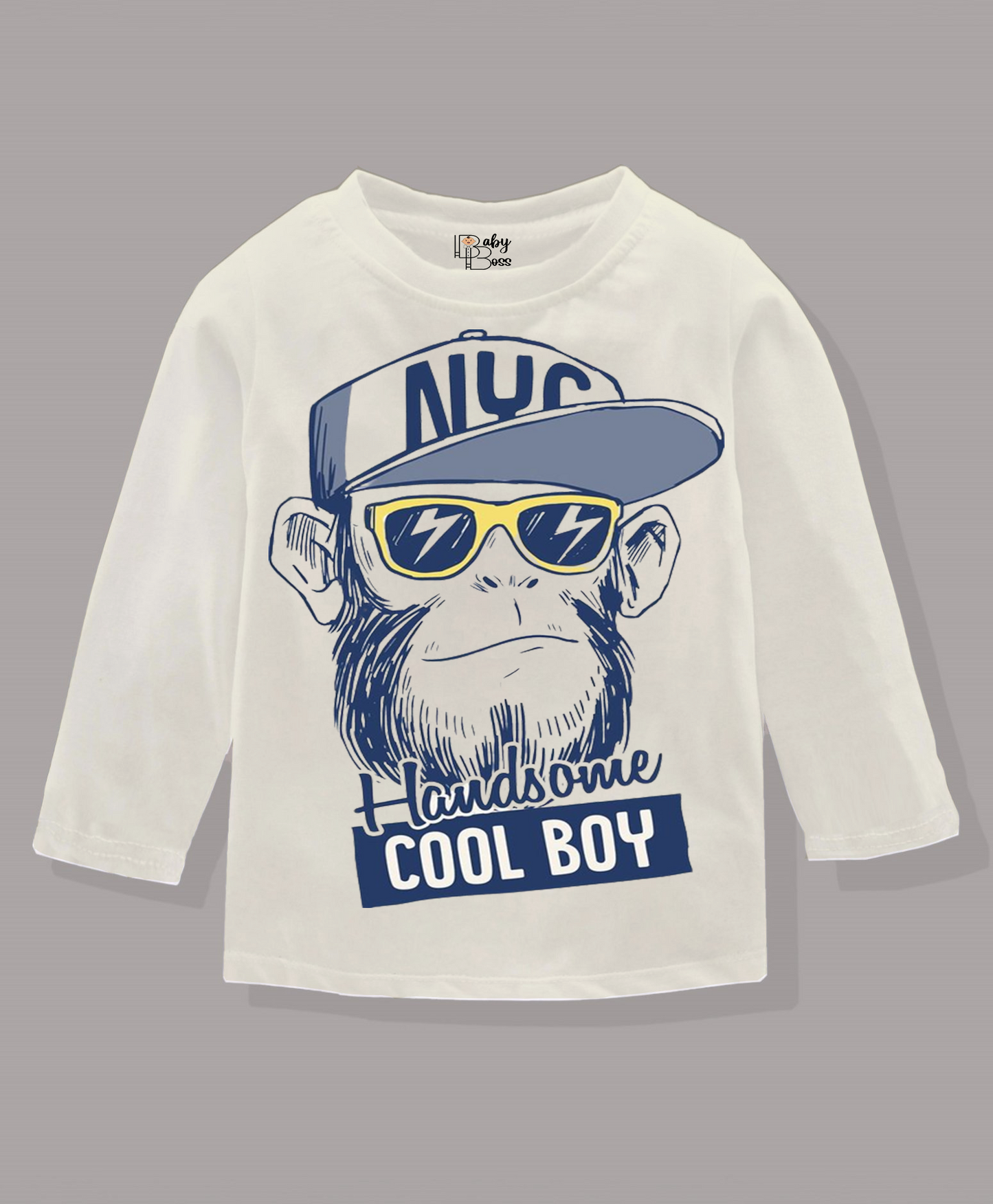 Handsome Cool Boy Vanilla Ice Full Sleeves Boys T-shirt