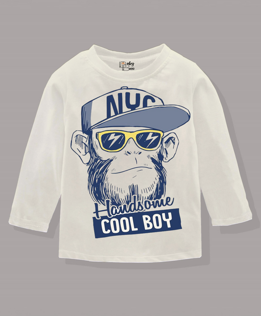 Handsome Cool Boy Vanilla Ice Full Sleeves Boys T-shirt