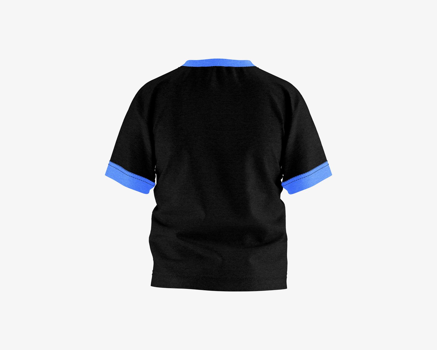 Baby Shark Black with Blue Sleeves Boy's T-shirt