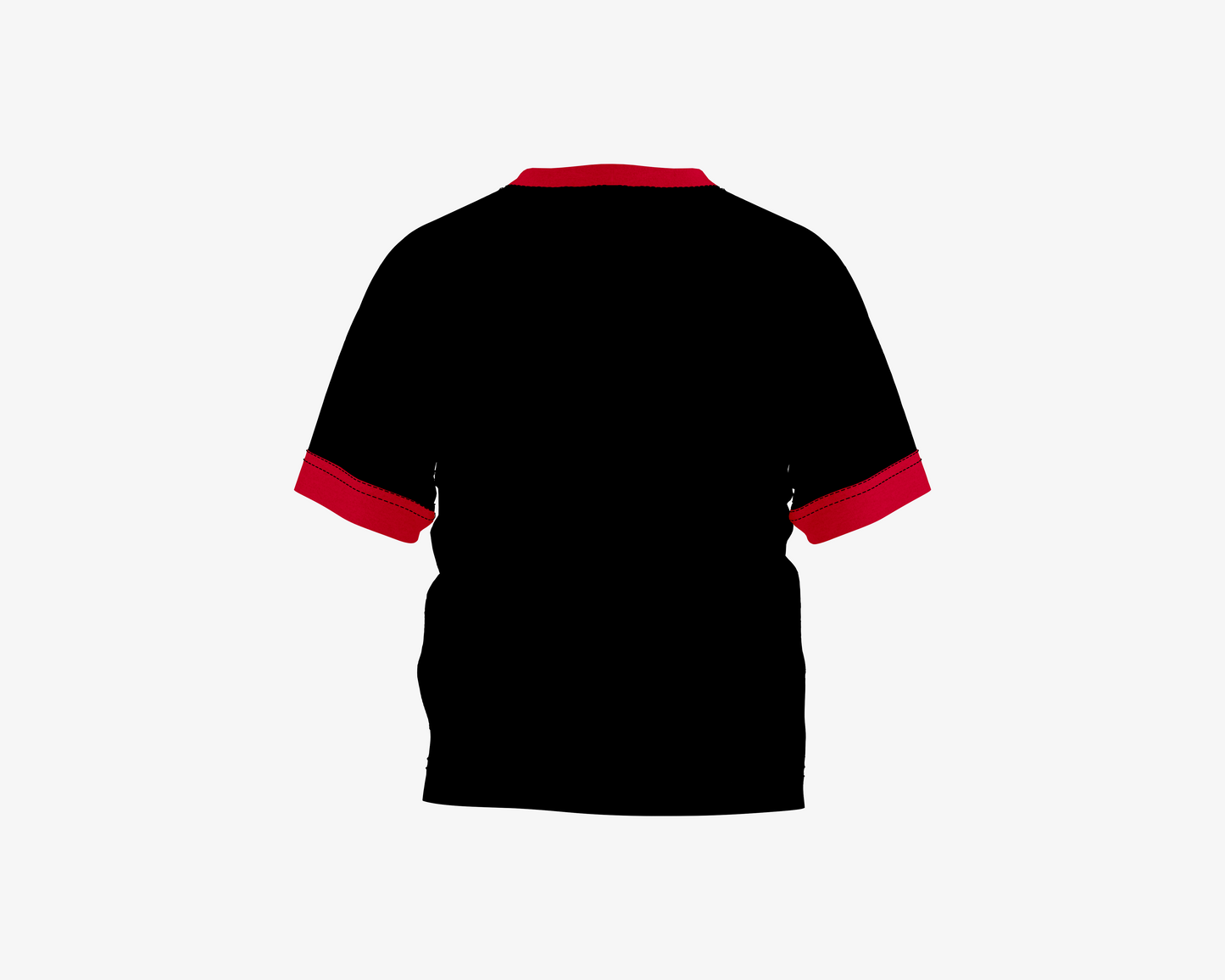 Sleeping Tom Black with Red Sleeves Boy's T-shirt