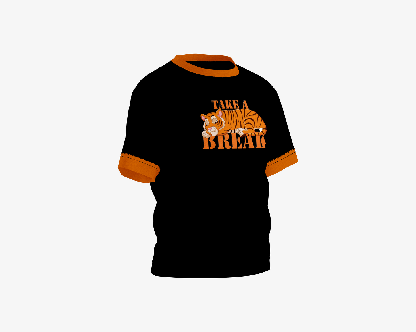 Take A Break Black with Yellow Sleeves Boy's T-shirt