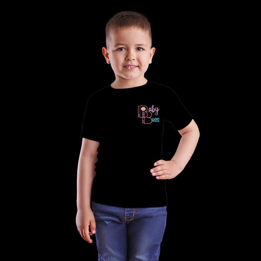 Pack Of 3 Boys T-shirt (White,Black,Bitter Sweet)