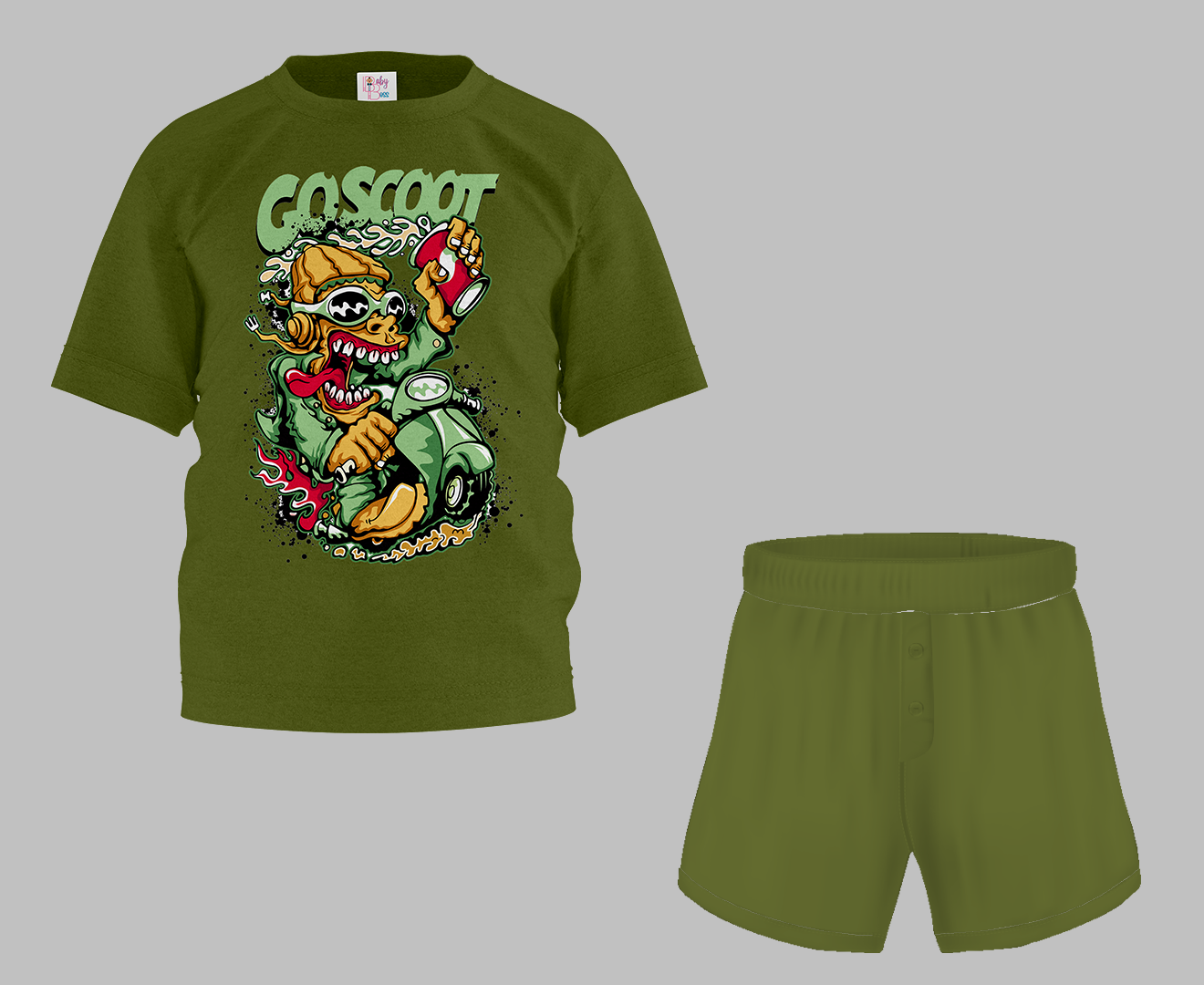 Coscoot Half Sleeve T-Shirt & Short Set