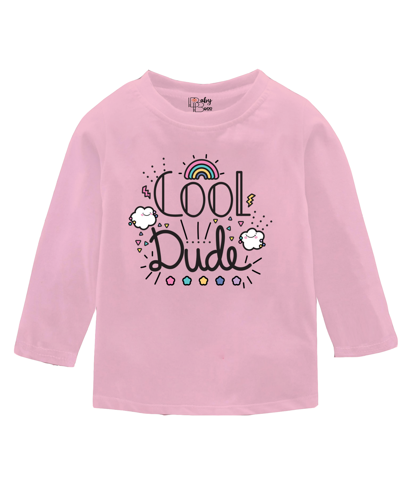 Cool Dude Rose Shadow Full Sleeves Boys T-shirt