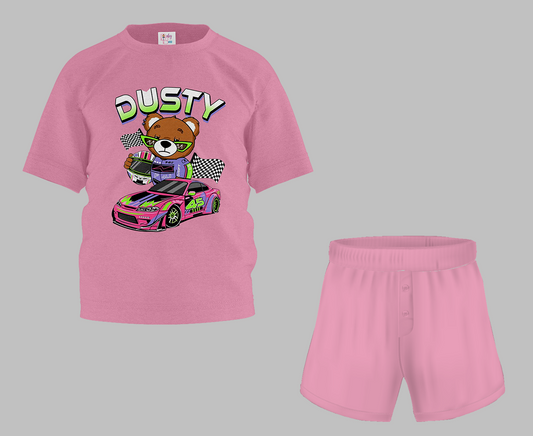 Dusty Car Half Sleeve T-Shirt & Short Set