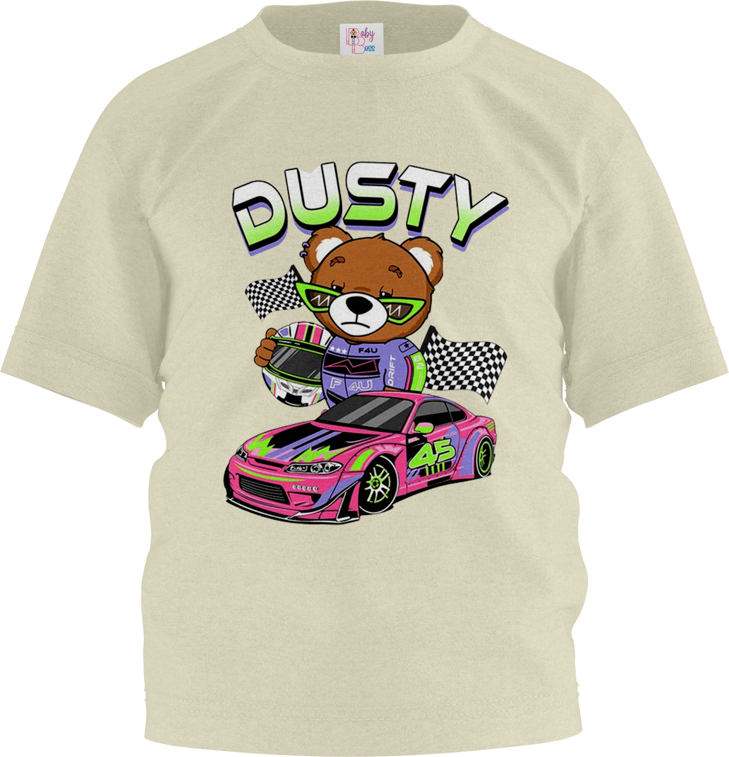 Dusty Car Half Sleeve T-Shirt & Short Set