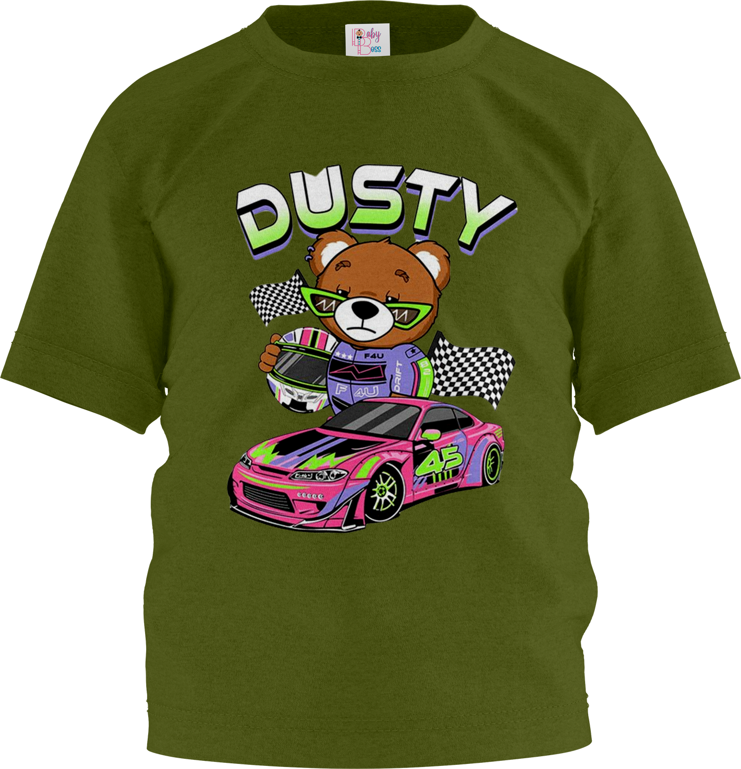 Dusty Car Half Sleeve T-Shirt & Short Set