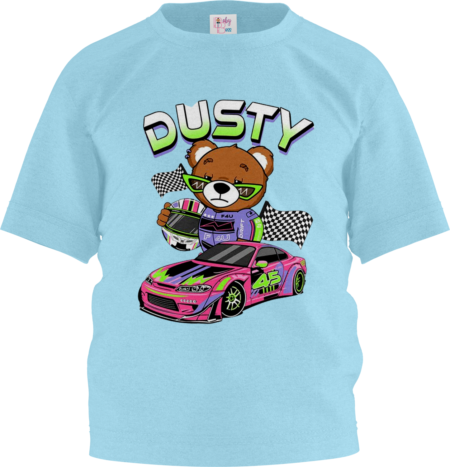 Dusty Car Half Sleeve T-Shirt & Short Set