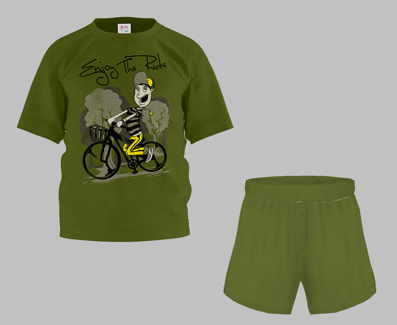 Enjoy the Ride Half Sleeve T-Shirt & Short Set