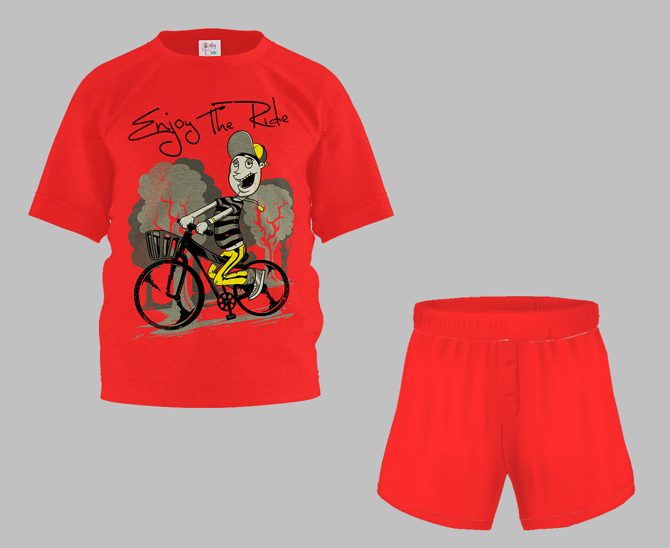 Enjoy the Ride Half Sleeve T-Shirt & Short Set