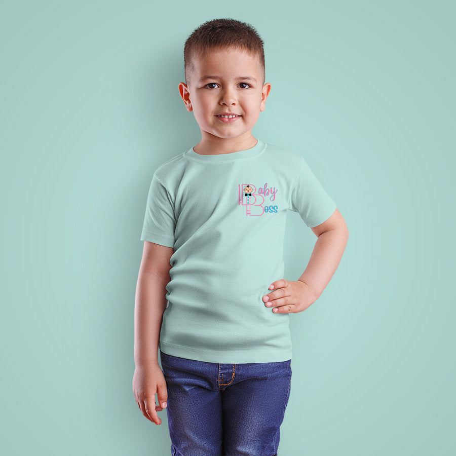 Pack Of 3 Boys T-shirt (Fair Aqua,Rose Shadow,White)