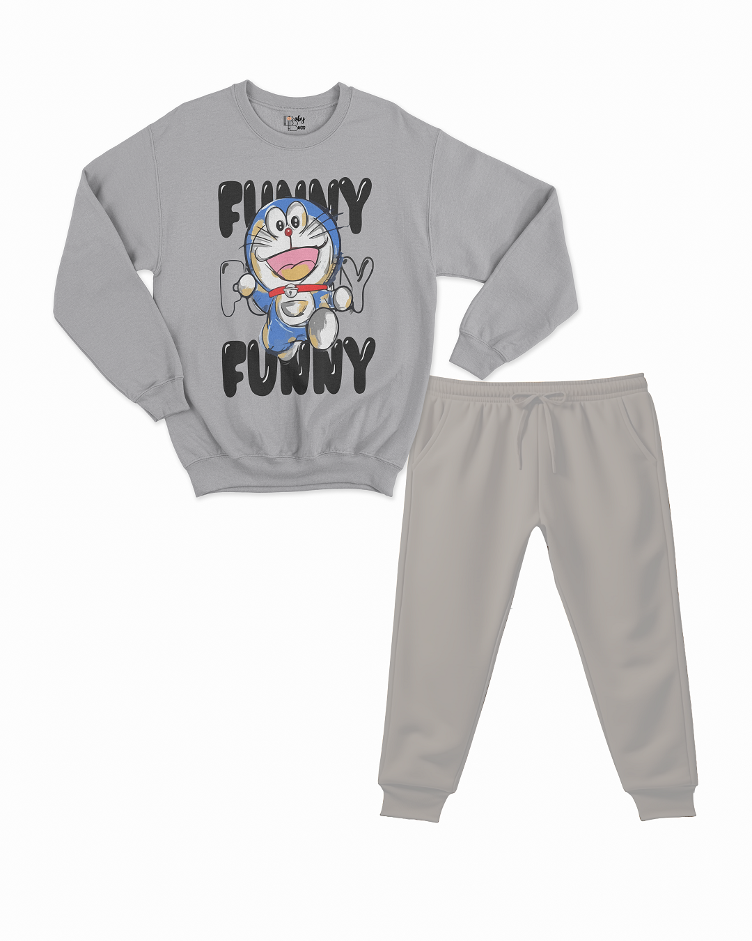 Funny Doremon Co-ord Set