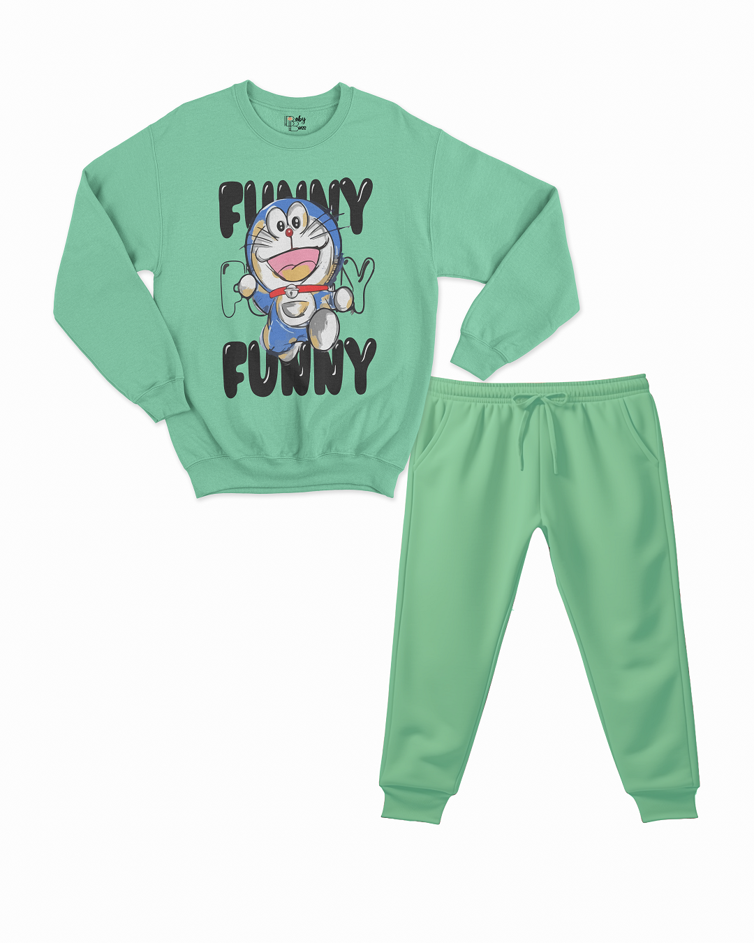 Funny Doremon Co-ord Set