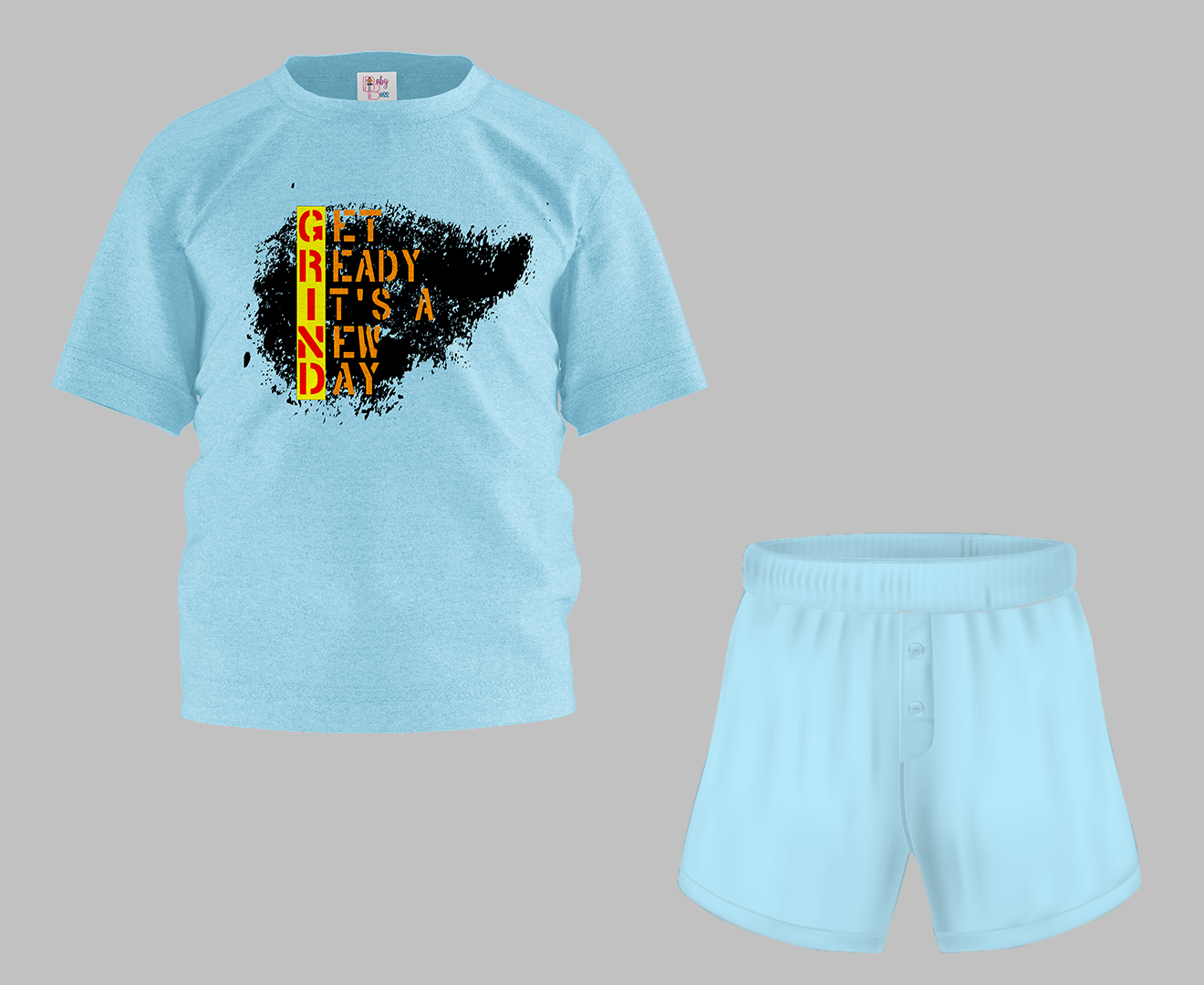 Get Ready Half Sleeve T-Shirt & Short Set