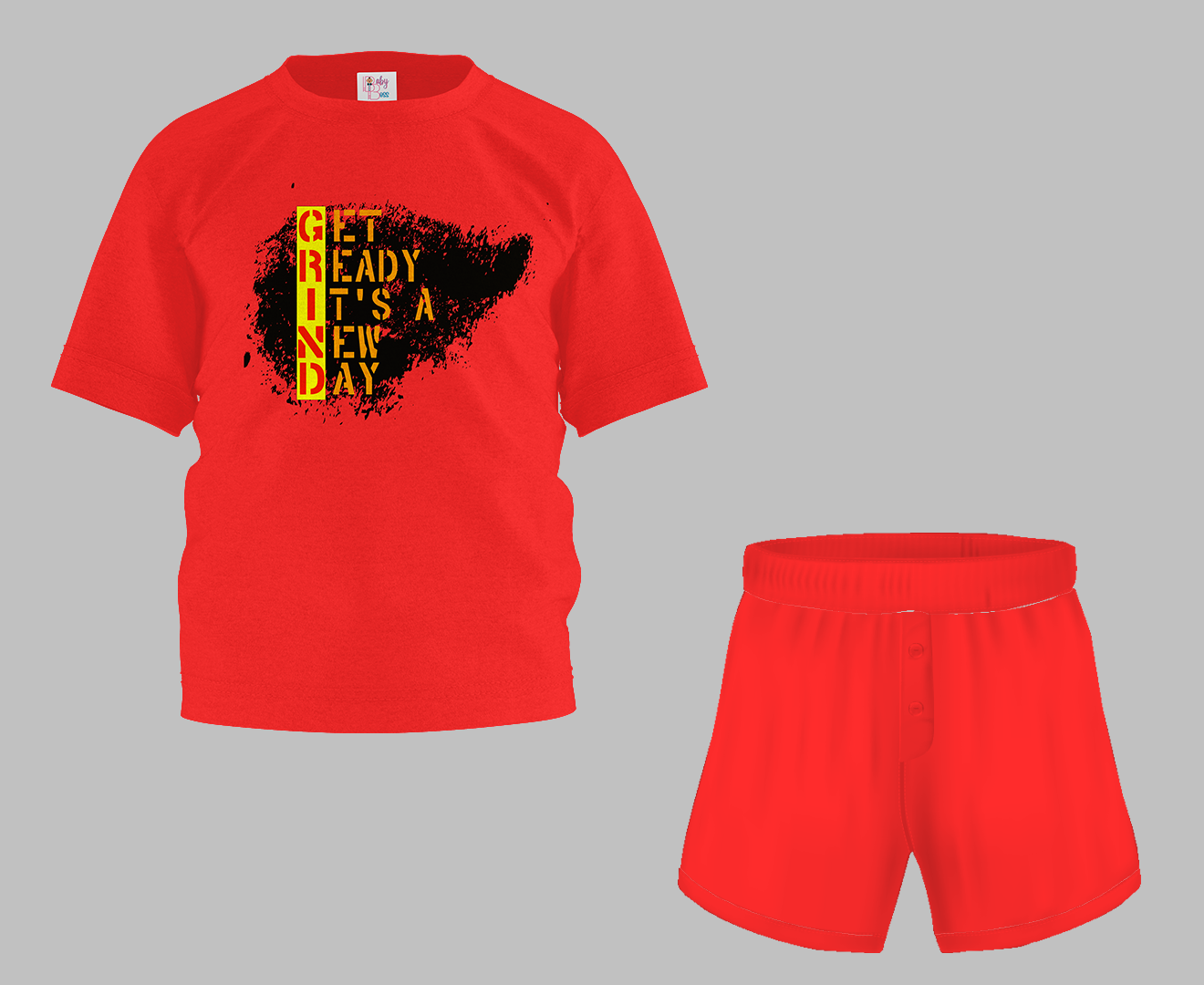 Get Ready Half Sleeve T-Shirt & Short Set