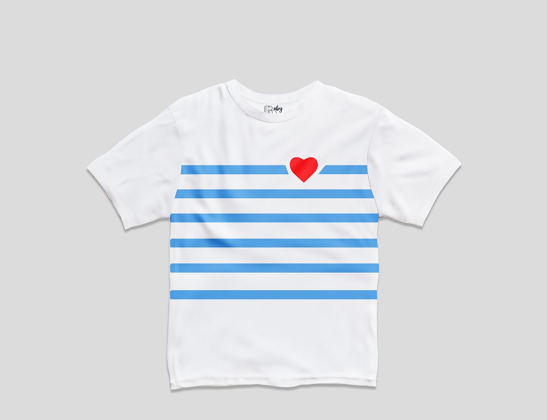 Heart AOP Half Sleeve T-Shirt & Short Set