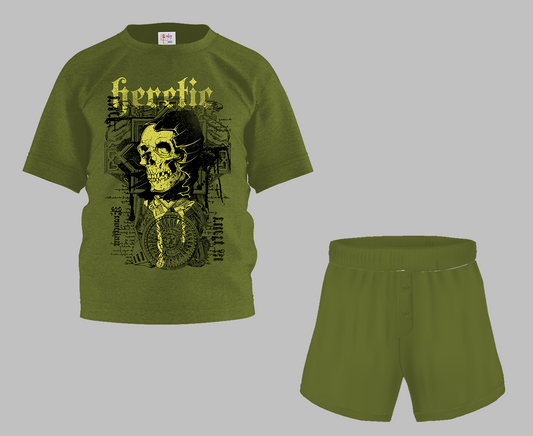 Heretic Half Sleeve T-Shirt & Short Set