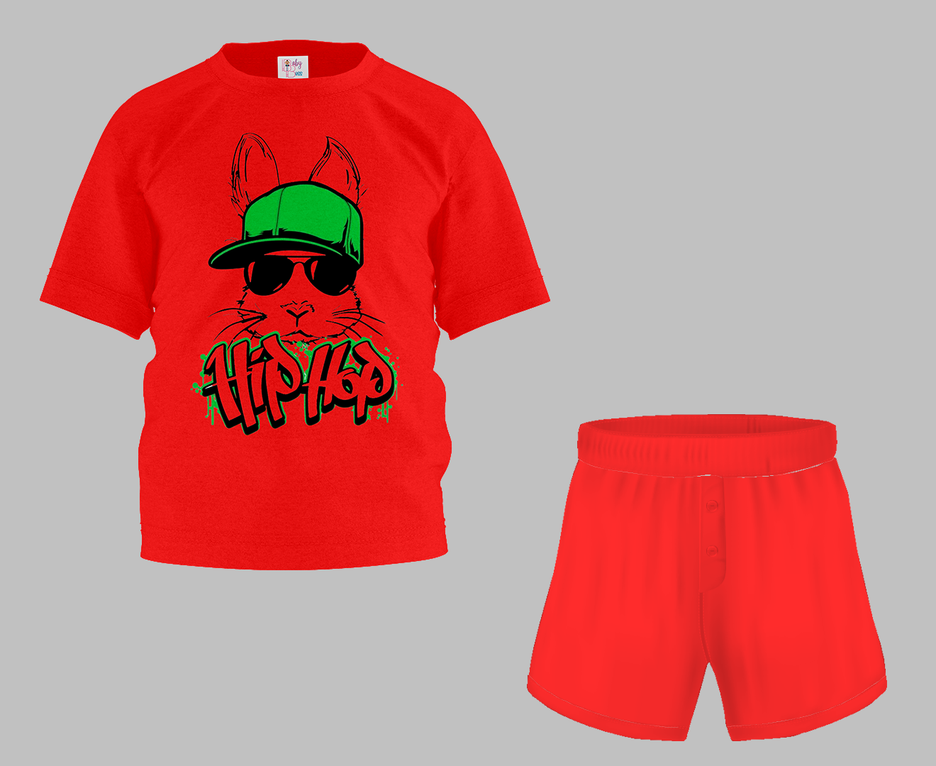 HipHop Half Sleeve T-Shirt & Short Set