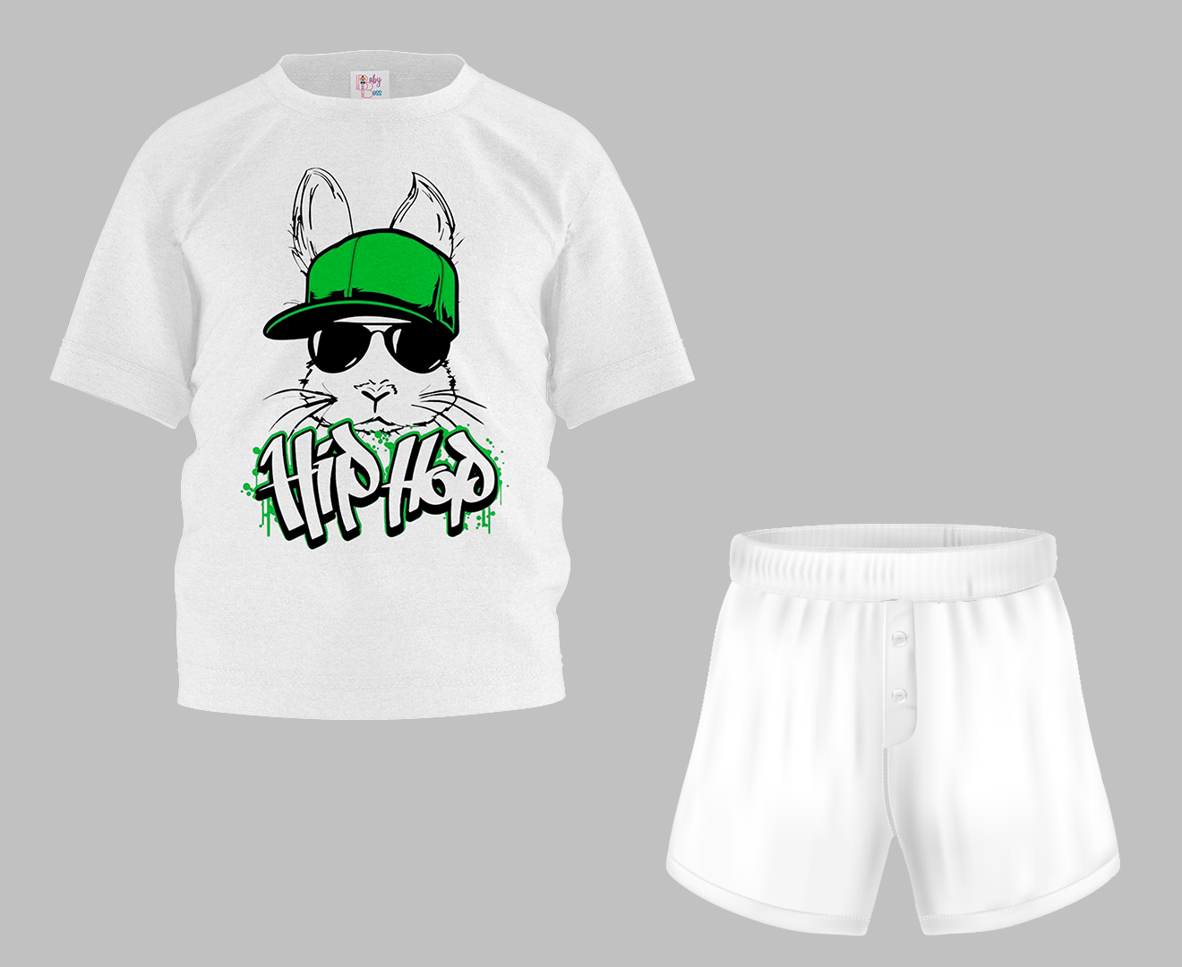 HipHop Half Sleeve T-Shirt & Short Set