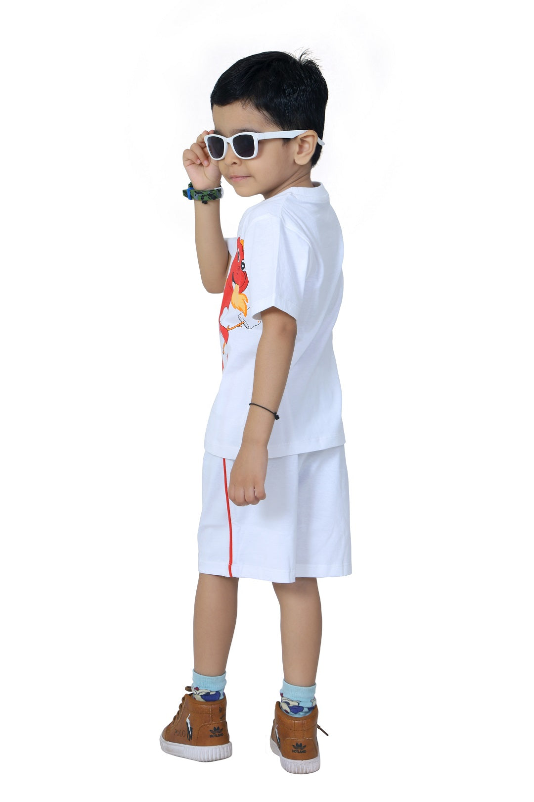 BabyBoss Dragon Print Half Sleeve T-Shirt & Short Set