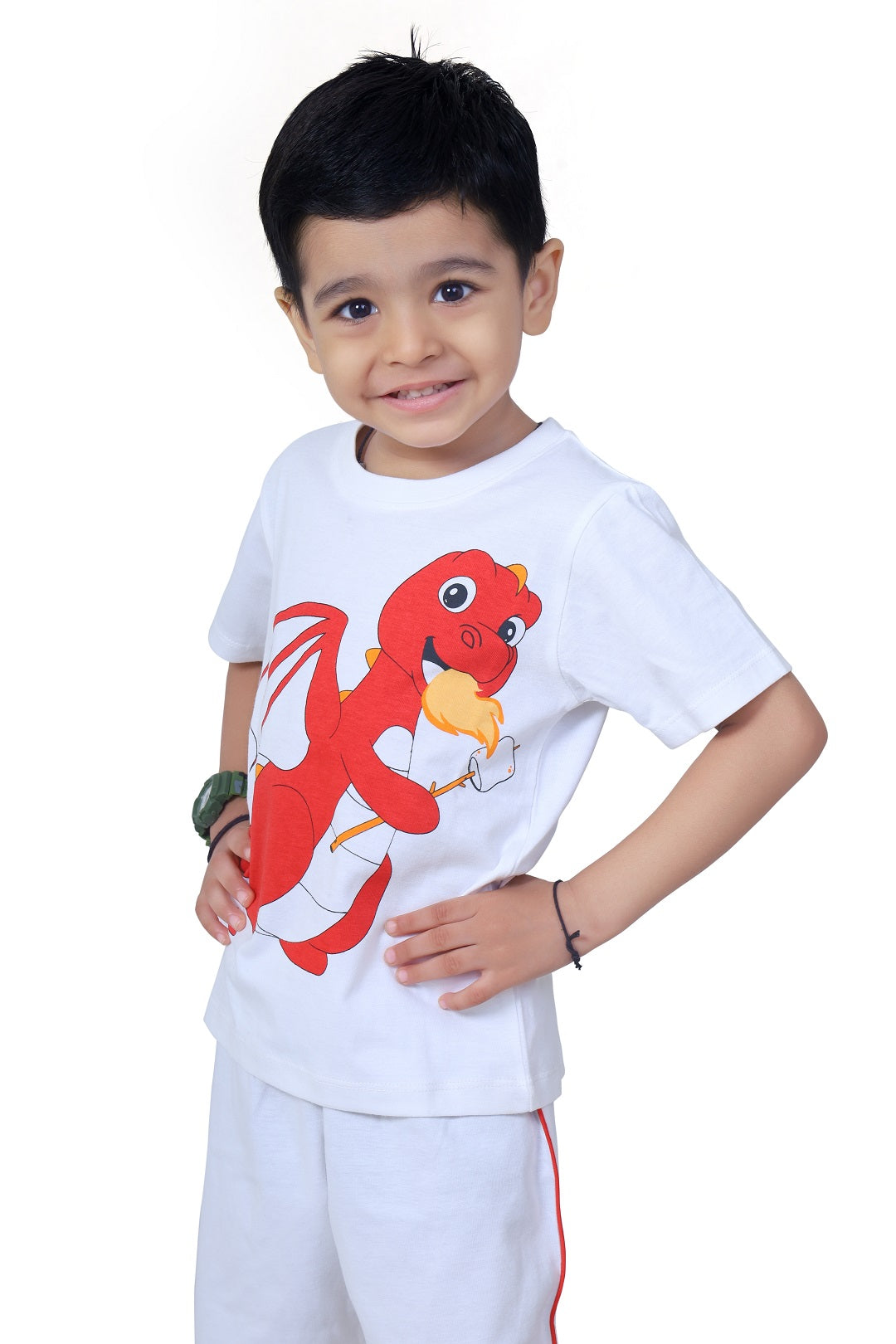 BabyBoss Dragon Print Half Sleeve T-Shirt & Short Set