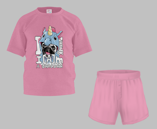 I'm a Unicorn Half Sleeve T-Shirt & Short Set