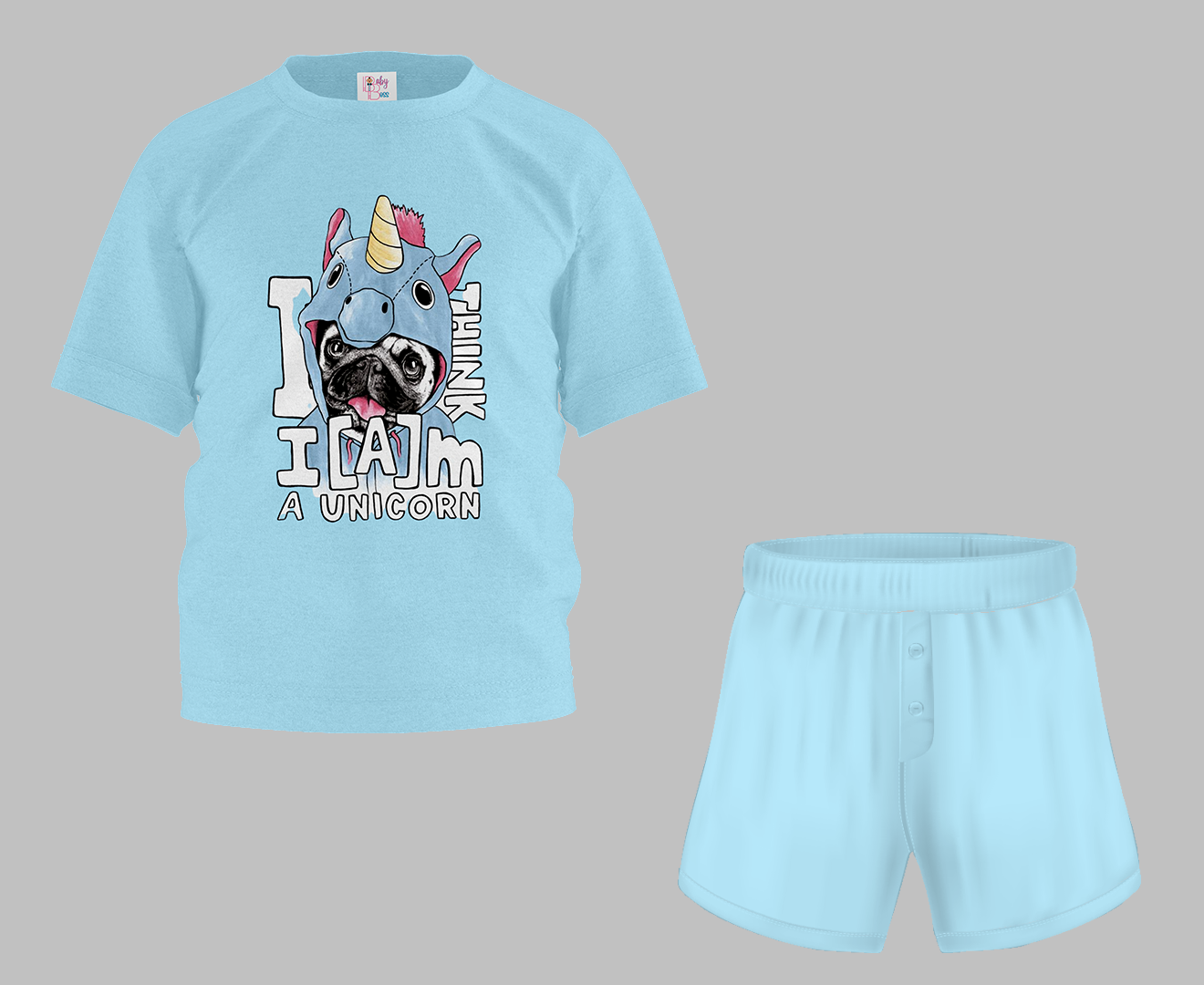 I'm a Unicorn Half Sleeve T-Shirt & Short Set