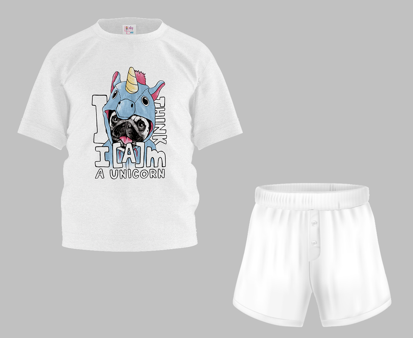 I'm a Unicorn Half Sleeve T-Shirt & Short Set