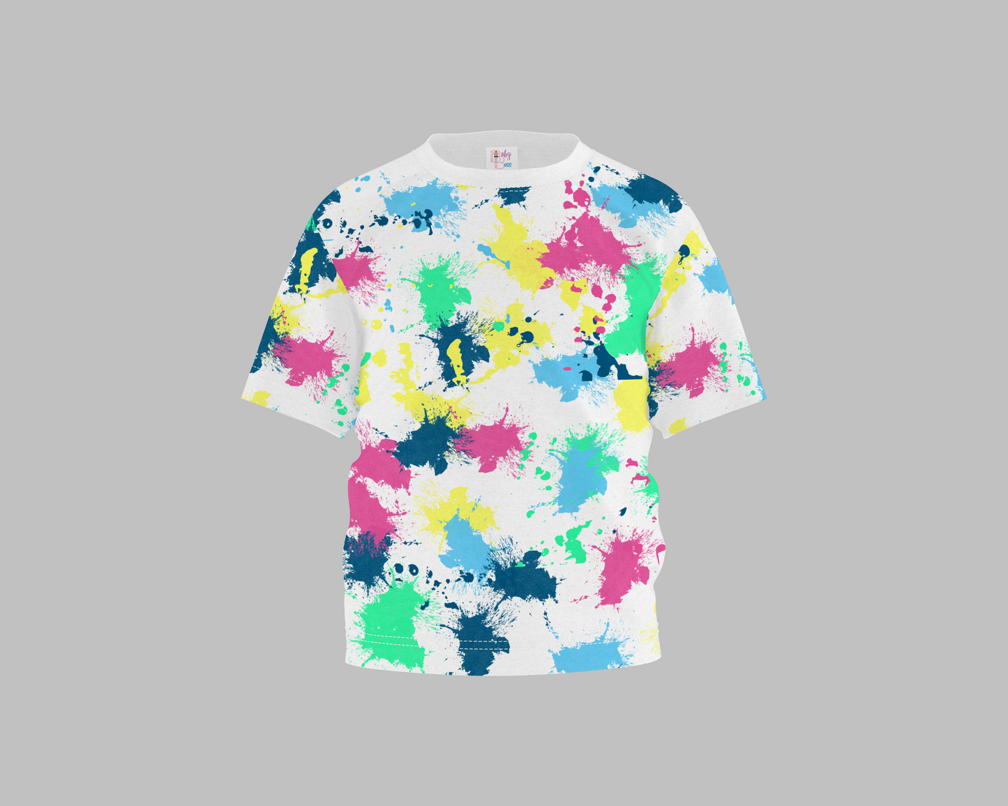 Holi Color Splash AOP Print Family T-shirt