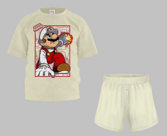 Mario Half Sleeve T-Shirt & Short Set