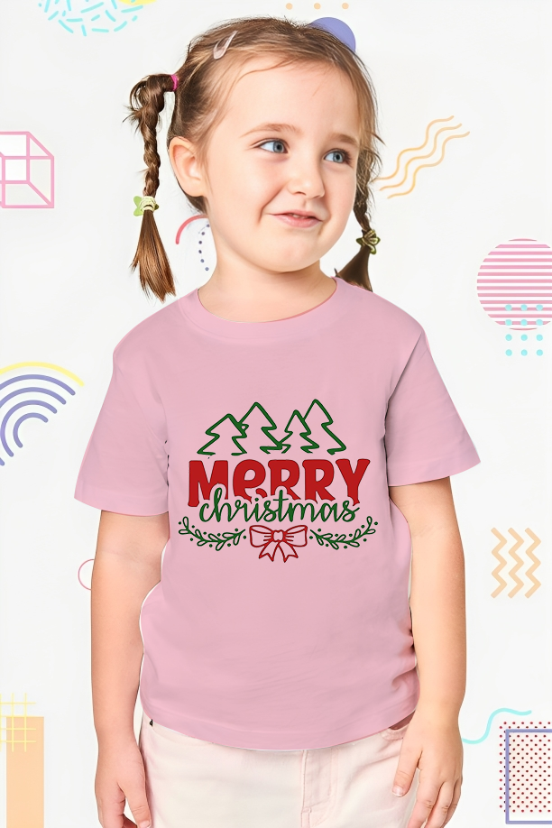 Merry Christmas Half Sleeves T-shirt