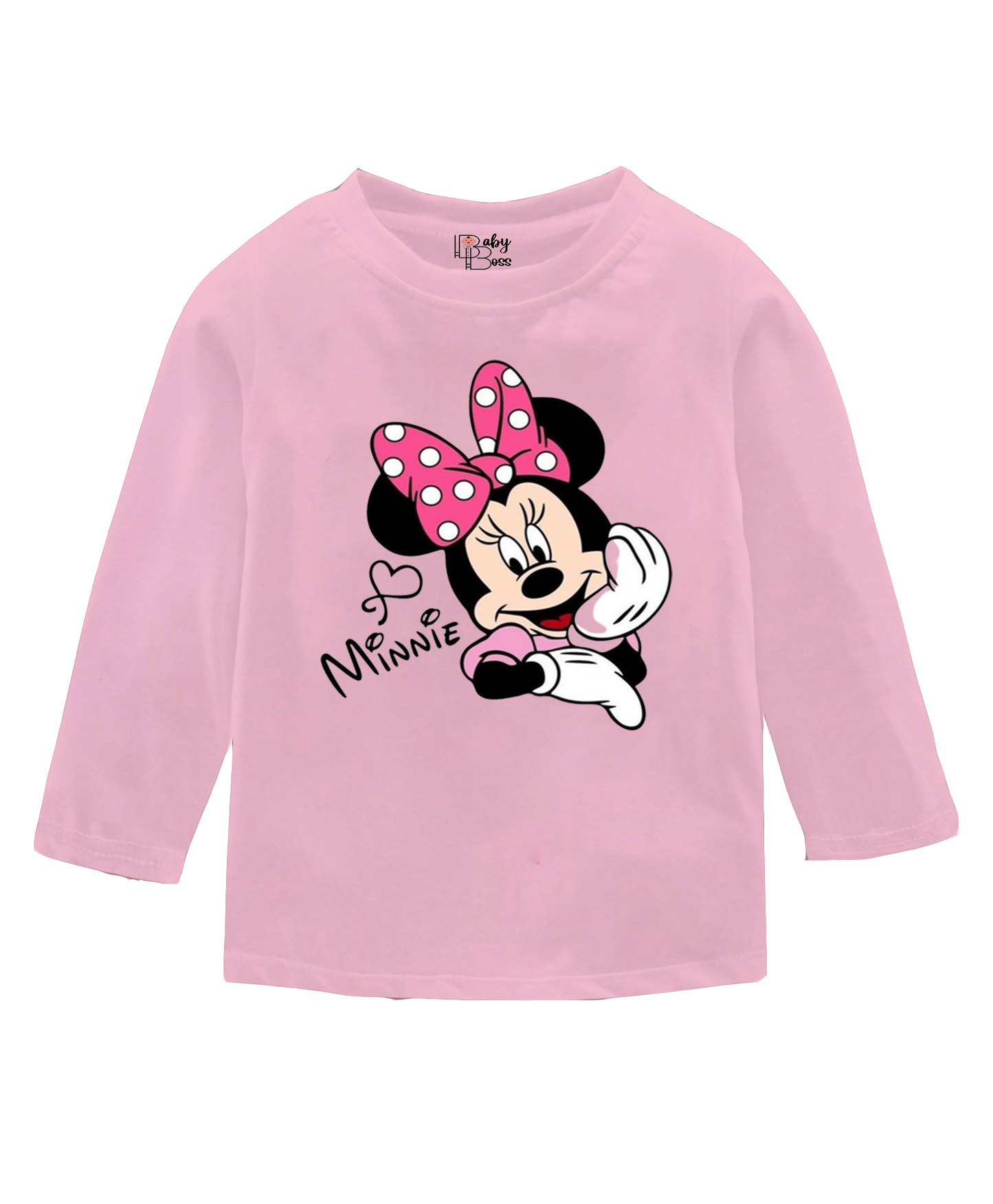 Minnie Rose Shadow Full Sleeves Girls T-shirt