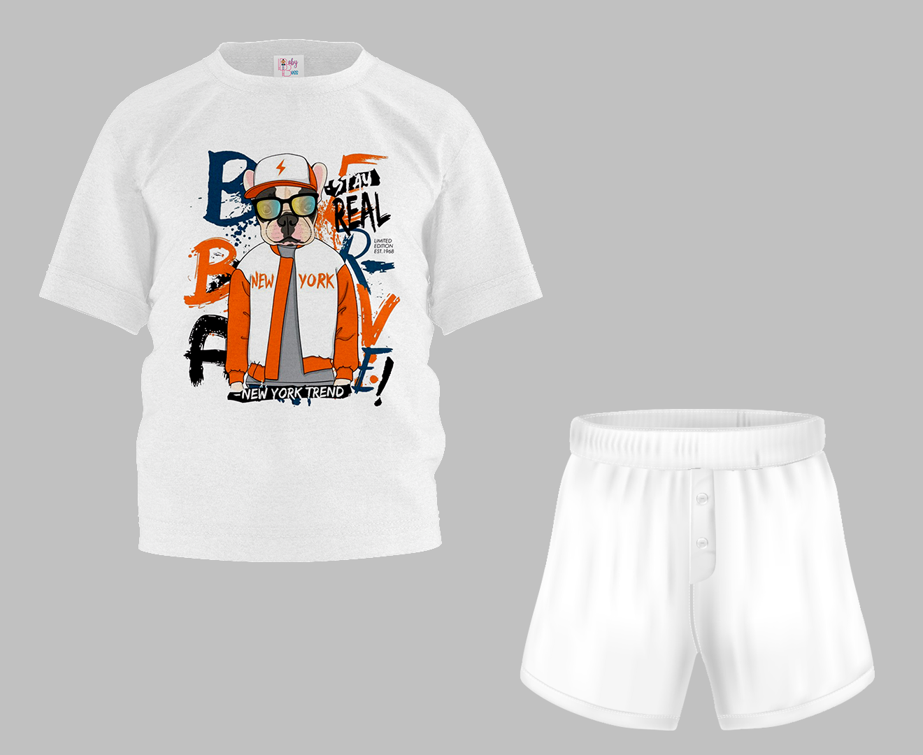 New York Trend Half Sleeve T-Shirt & Short Set