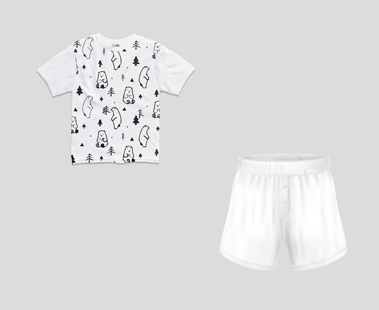 Panda AOP Half Sleeve T-Shirt & Short Set