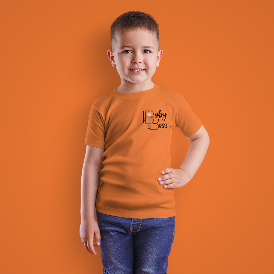 Pack Of 3 Boys T-shirt (Pink Peacock,Easter Egg,Prisimmon Orange)