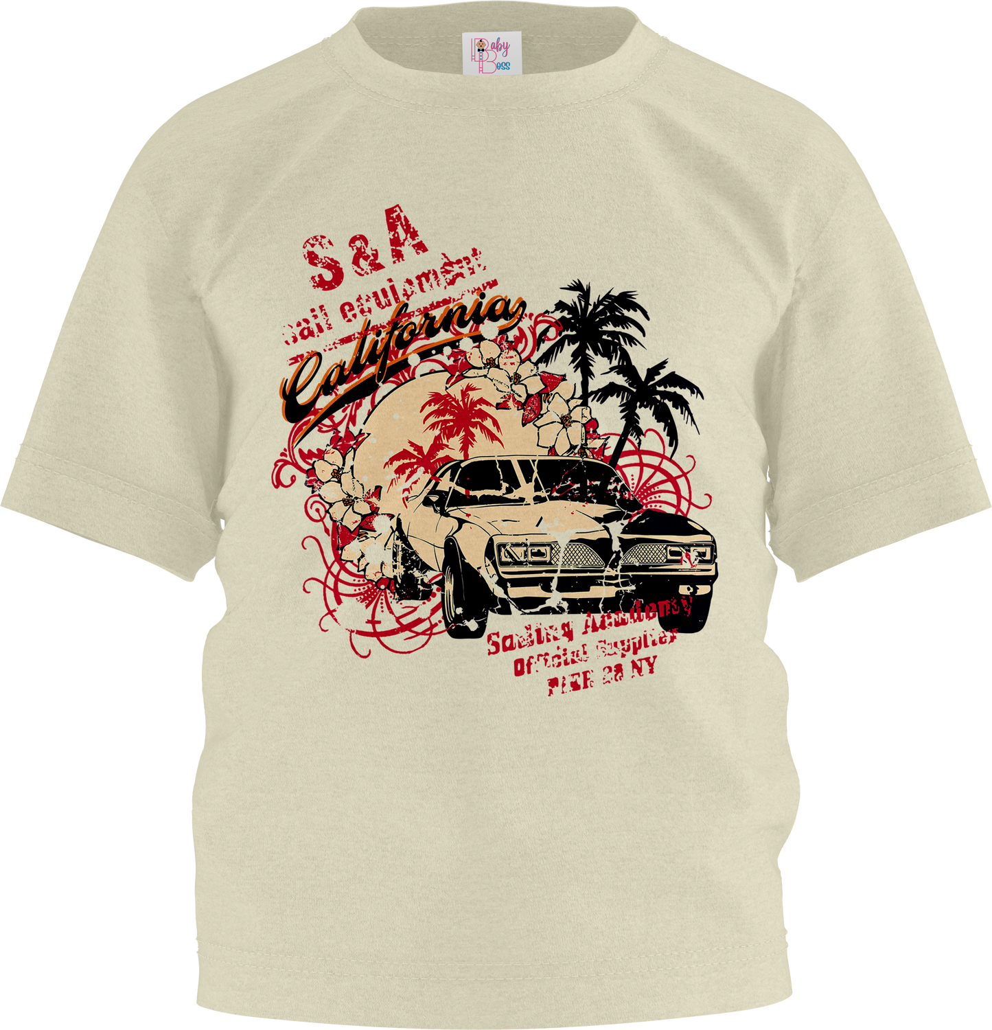 California Car Half Sleeve T-Shirt & Short Set