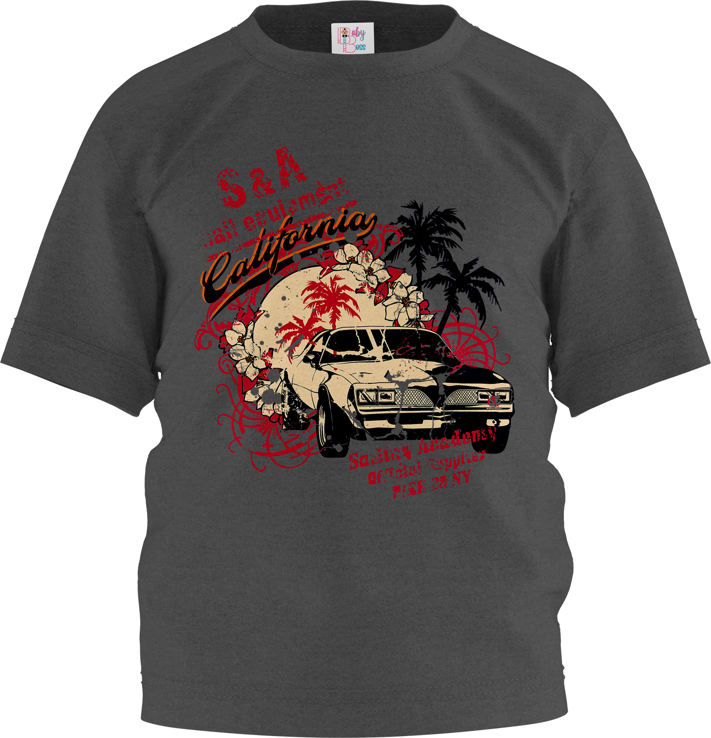 California Car Half Sleeve T-Shirt & Short Set