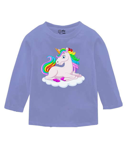 Unicorn Easter Egg Full Sleeves Girls T-shirt