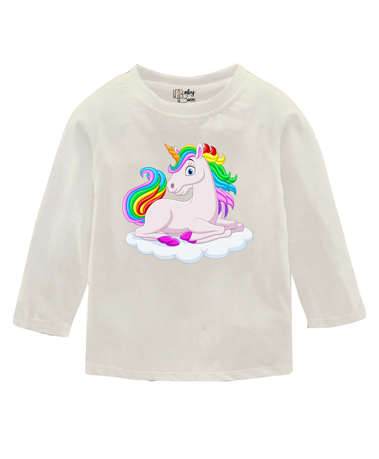 Unicorn Vanilla Ice Full Sleeves Girls T-shirt