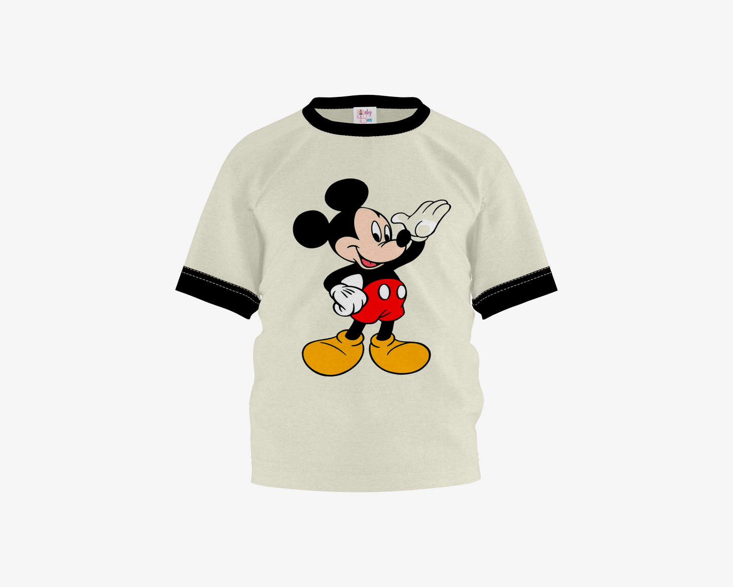 Hey Mickey Vanilla Ice With Black Sleeves Boy's T-shirt