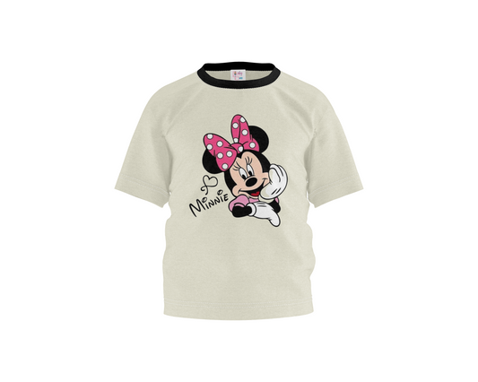 Hey Minnie Vanilla Ice with Black Sleeves Girl's T-shirt