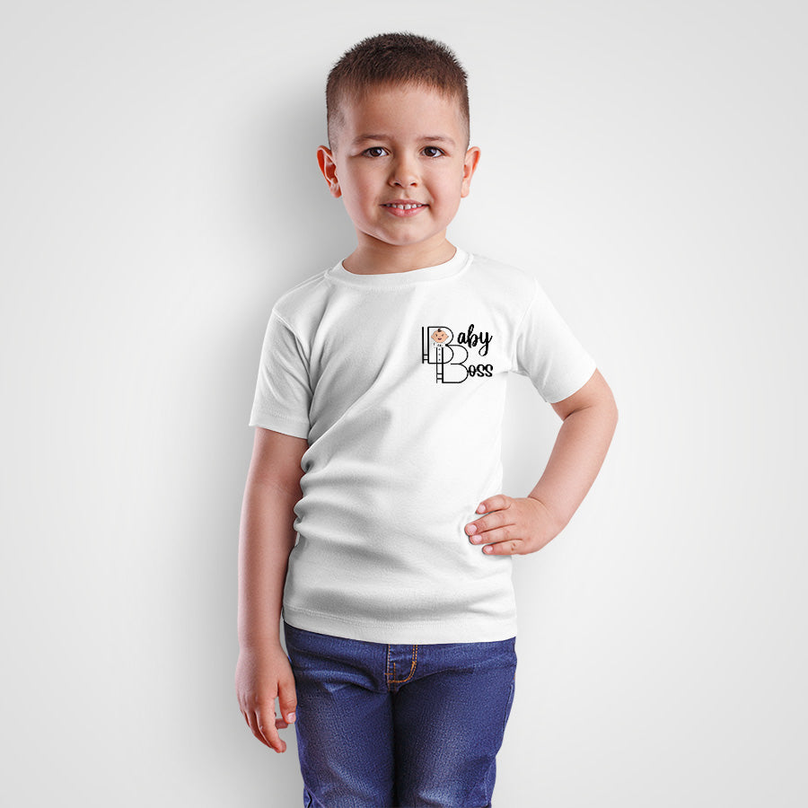 Pack Of 3 Boys T-shirt (White,Black,Bitter Sweet)